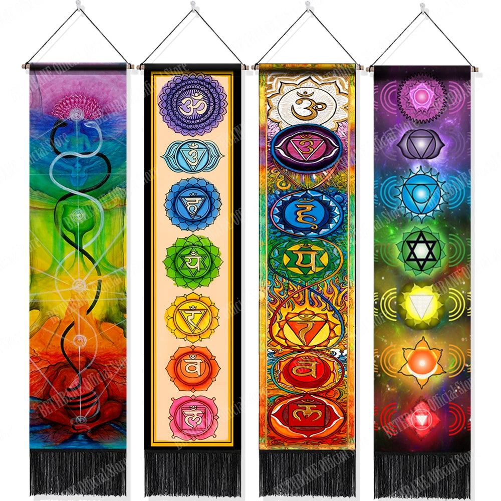 Seven Chakra Tapestry ,  12.8"x 51.2"