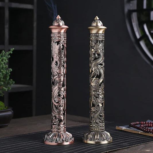 Incense Stick Burner Bronze Tone