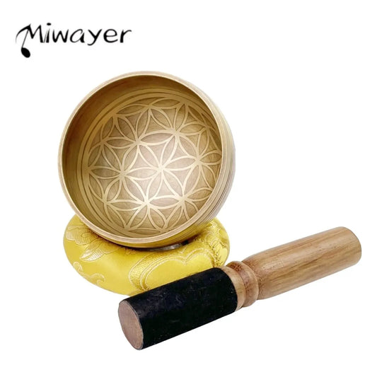 Flower of Life Tibetan Singing Bowl Set