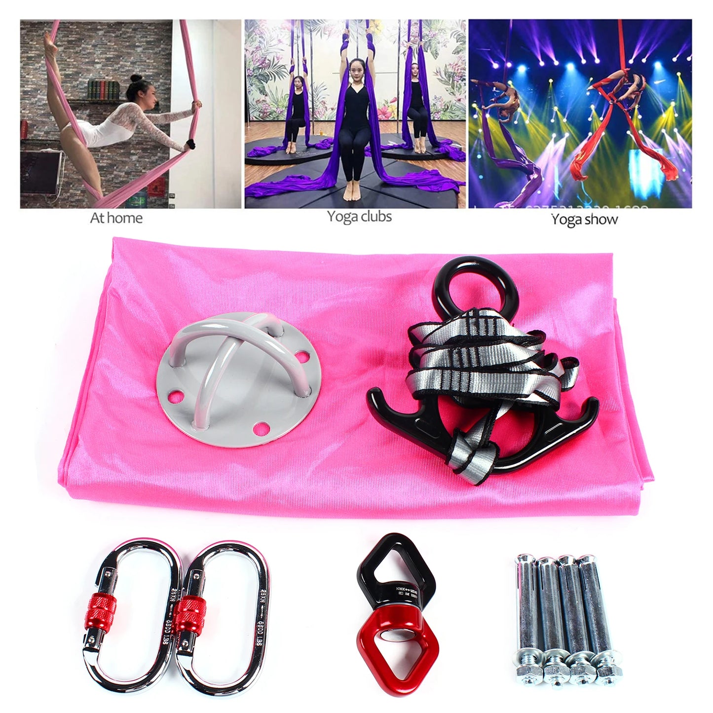 Aerial Silks Starter Kit with Hardware Aerial Swing