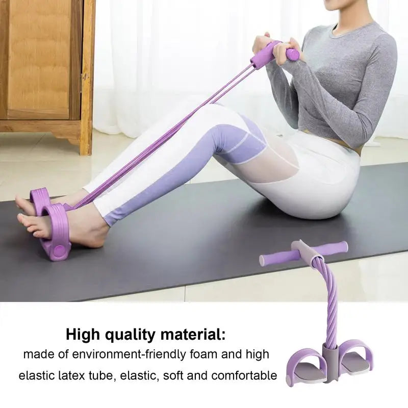 Foot Pedal Resistance Band Sit-up Exercise