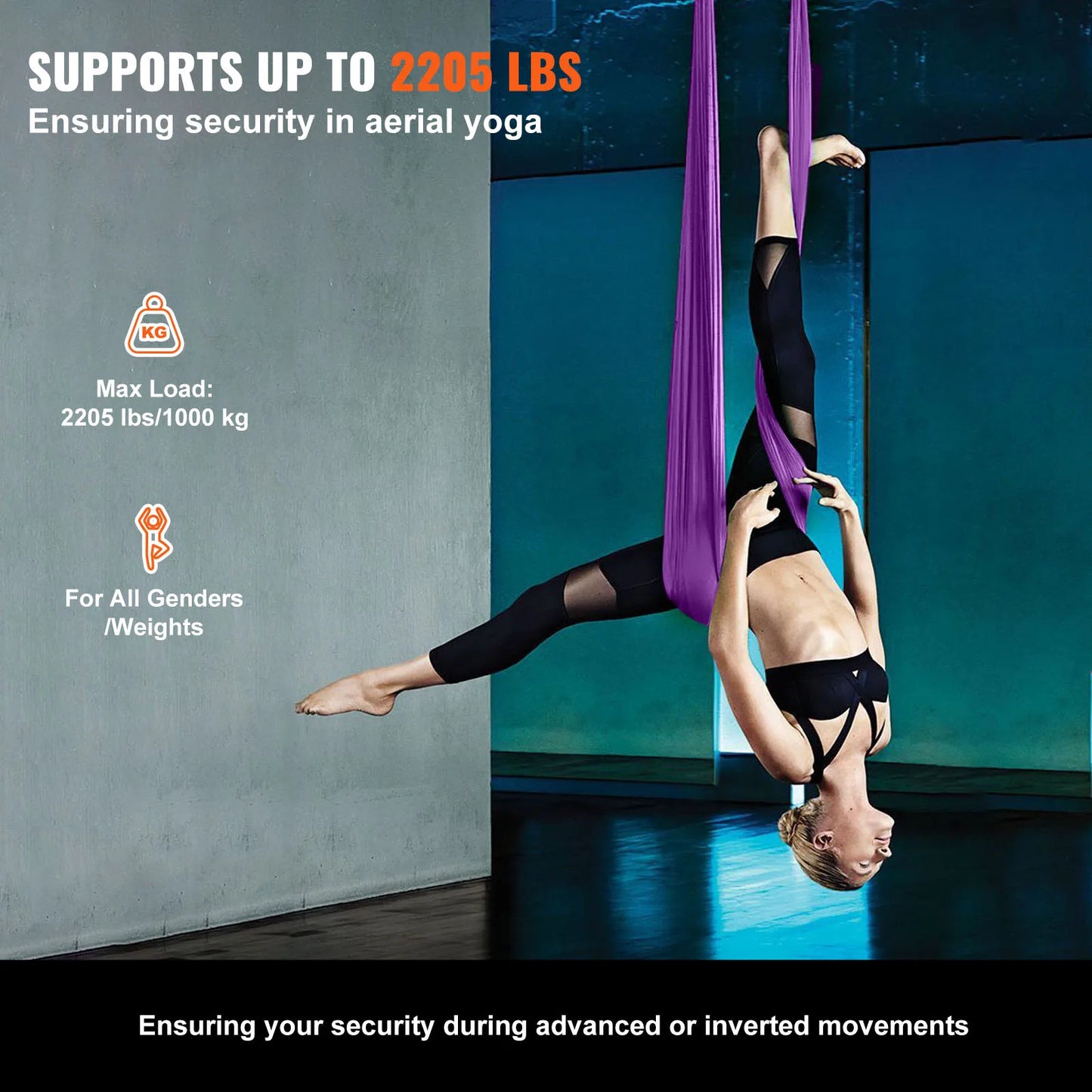 Aerial Yoga Hammock & Swing Yoga Starter Kit