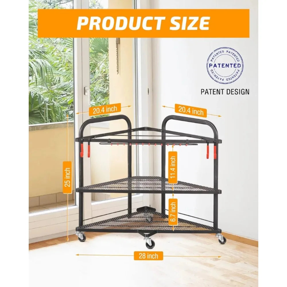 Home Gym Storage Rack for Yoga Mat, Foam Roller, Resistance Bands, Yoga Block and Dumbbells