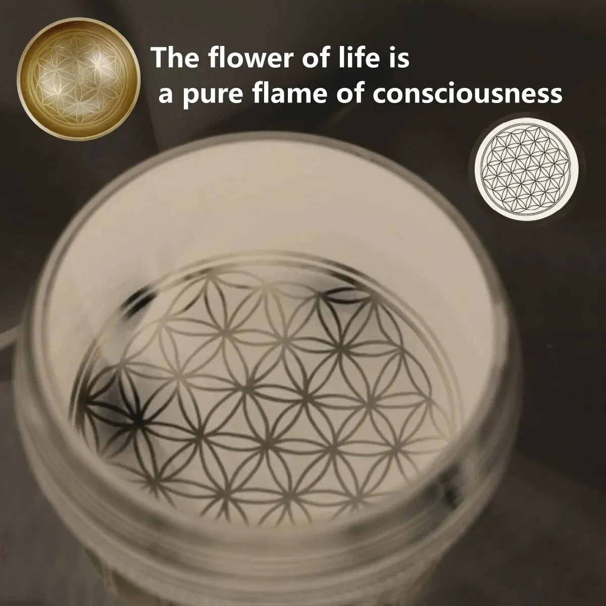 Flower of Life Tibetan Singing Bowl Set