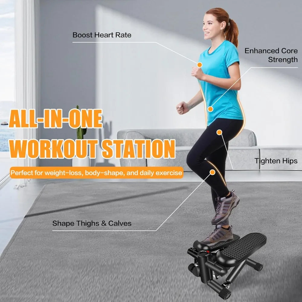 Stair Stepper with Resistance Bands