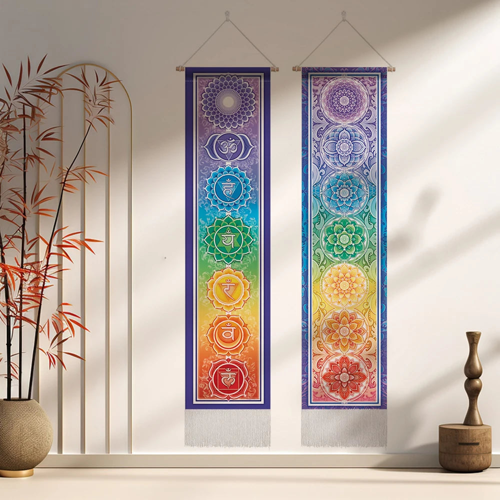 Seven Chakra Tapestry ,  12.8"x 51.2"