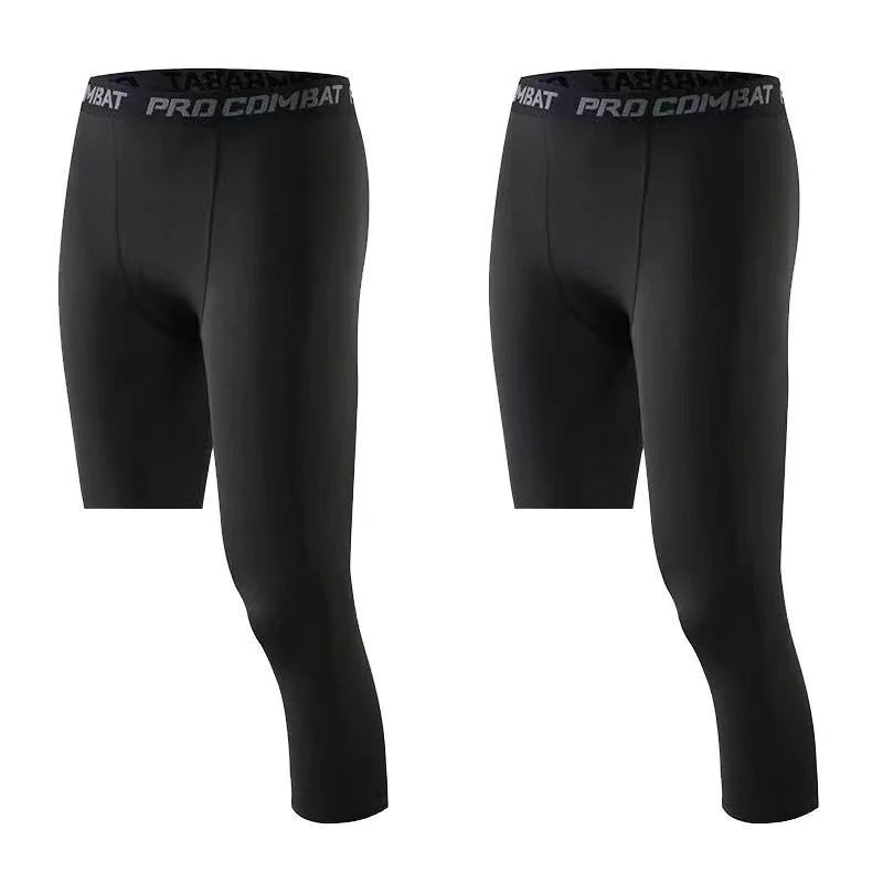 Men Base Layer Exercise Compression  Fitness Pants